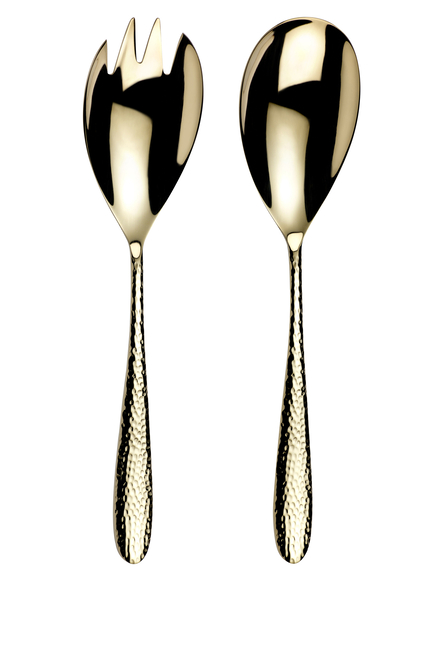 Champagne Mirage Salad Server,  Set of Two